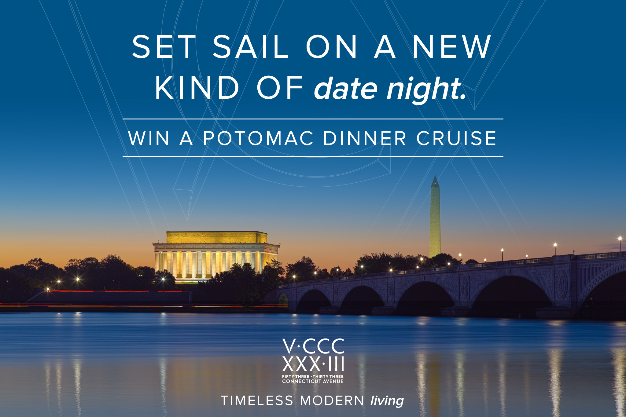 Giveaway Set Sail on a New Kind of Date Night | Chevy Chase, Washington DC | 5333 Connecticut Avenue Apartments